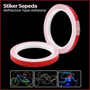 APAJA Stiker Sepeda Reflective Tape Adhesive MTB Bike 8Mx1cm